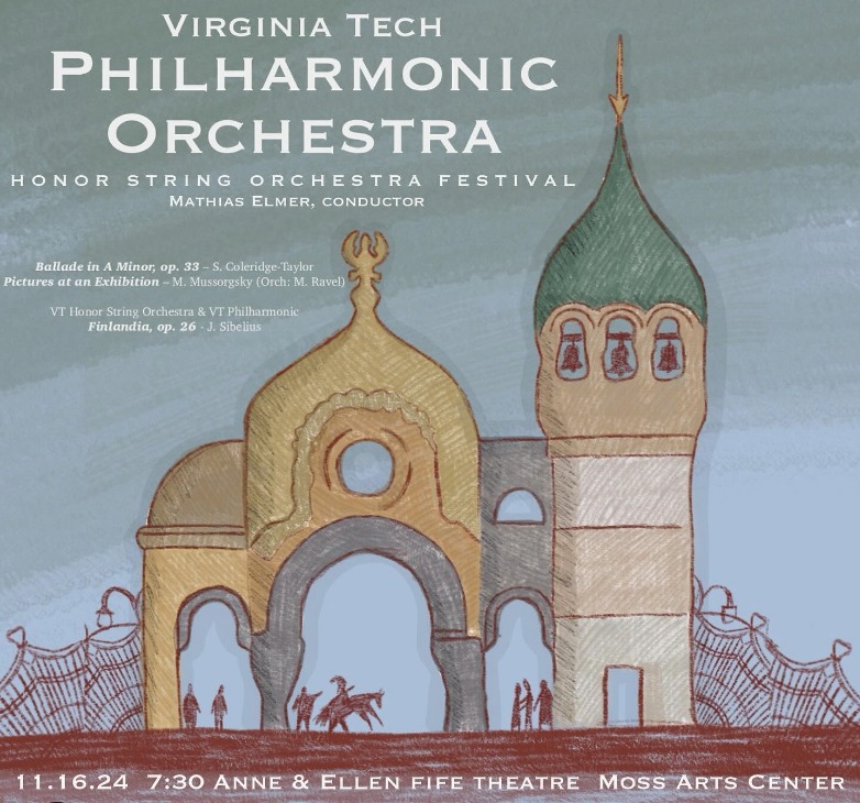 The VT Honor String Orchestra Festival logo created by Virginia Tech.