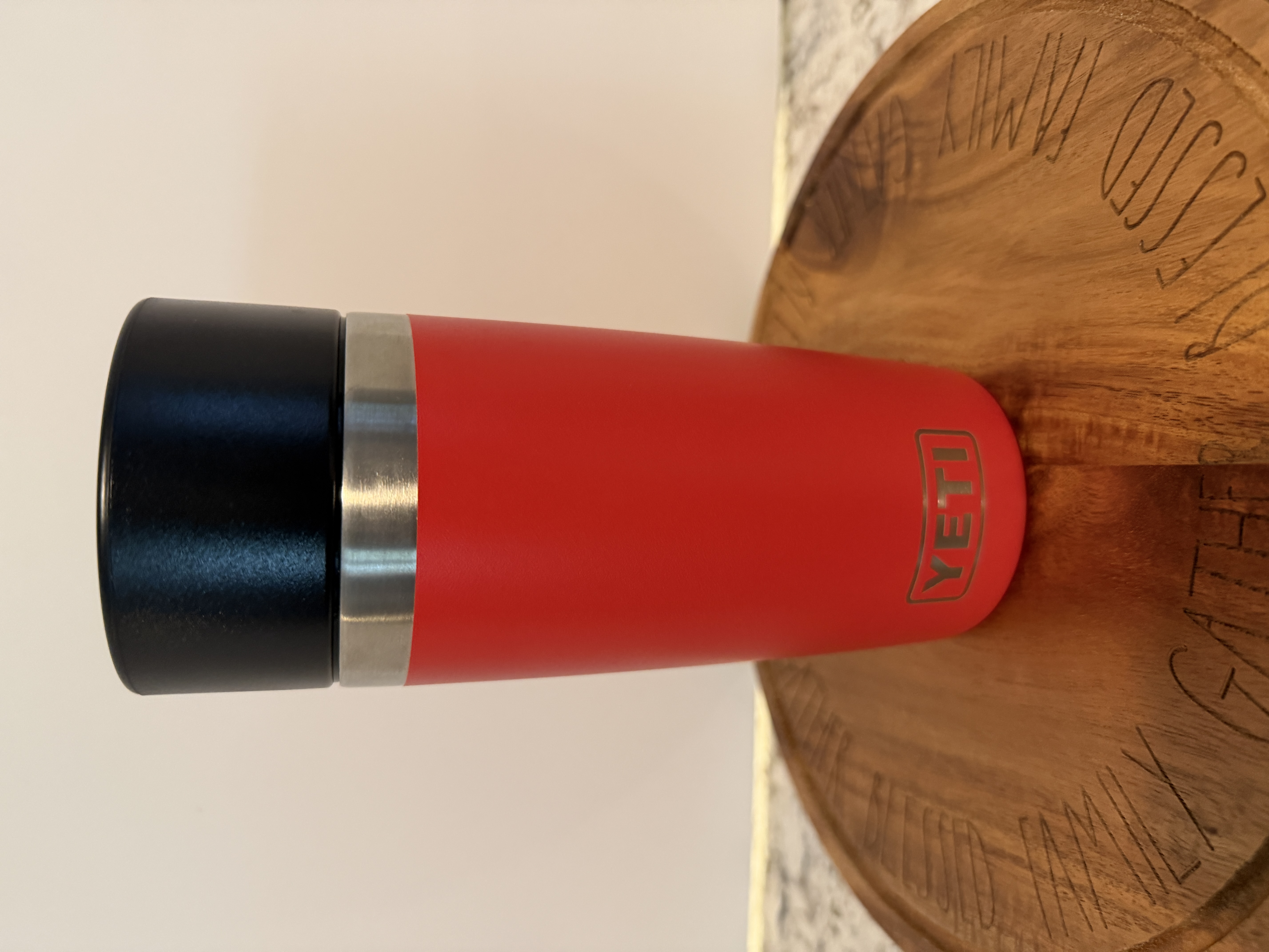 YETI Rambler 12oz Hotshot Bottle in Rescue Red