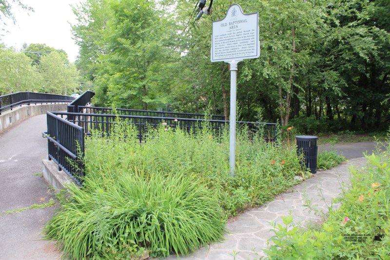 Old Baptismal Area Historical Marker