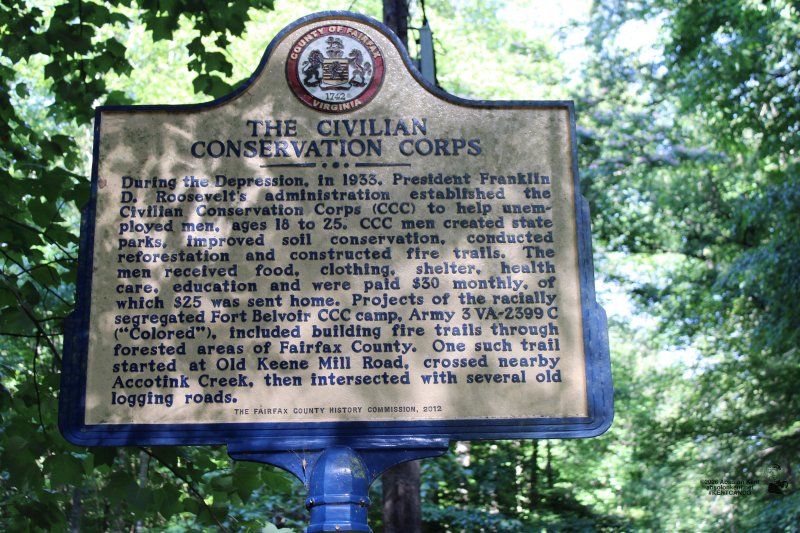 Civilian Conservation Corps (Colored) Camp Historical Marker