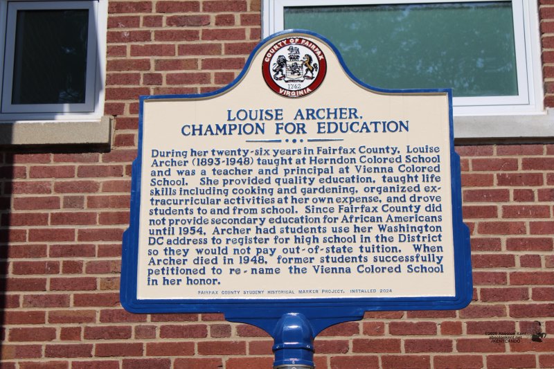 Louise Archer Historical Marker